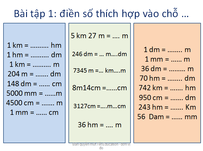 Bài tập đổi đơn vị: Hướng dẫn chi tiết và bài tập ví dụ Gallery 1