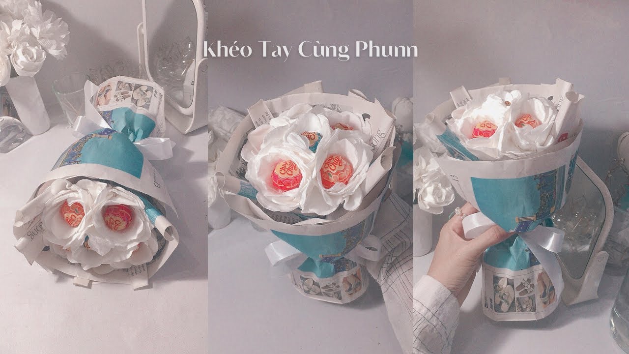 Cách Làm Hoa Từ Kẹo Mút Đẹp Mắt Và Đơn Giản Gallery 2