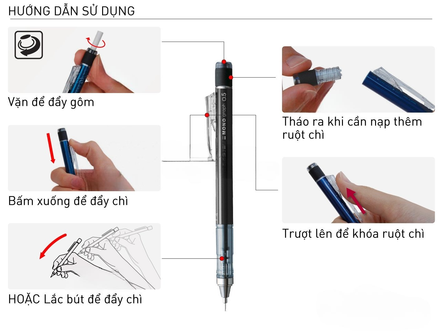 Cách Lắp Bút Chì Kim Đơn Giản, Nhanh Chóng Gallery 1