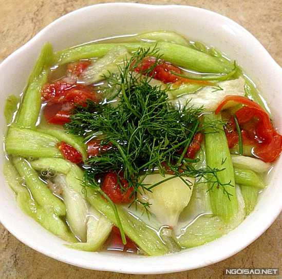 Canh Dọc Mùng Nấu Chua Gallery 2