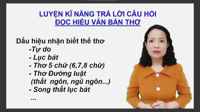 Nhận Biết Thể Thơ: Hướng Dẫn Chi Tiết và Ví Dụ Minh Họa Gallery 1