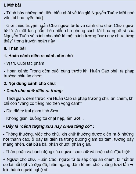 Phân tích cảnh cho chữ ngắn gọn Gallery 1