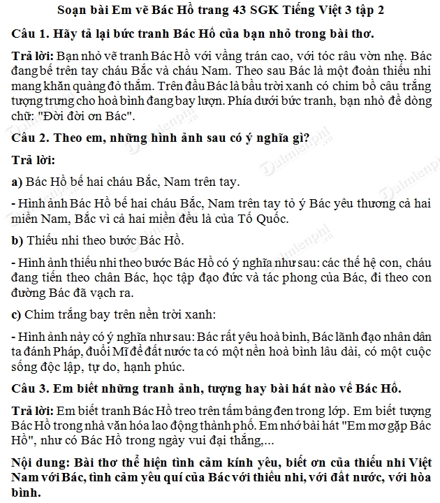Soạn Bài Viết Về Bác Hồ Gallery 1