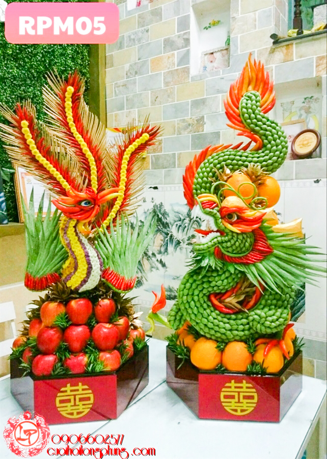 Cách Làm Con Rồng Bằng Trái Cây Gallery 2
