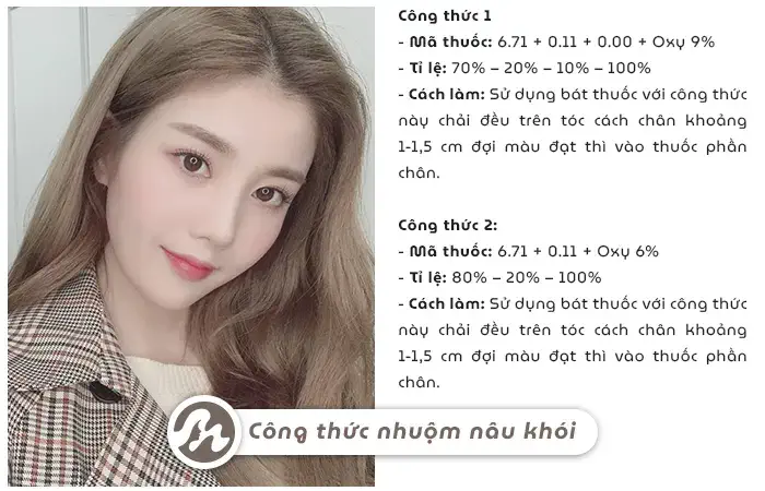 Công thức nhuộm nâu lạnh ánh khói Gallery 2