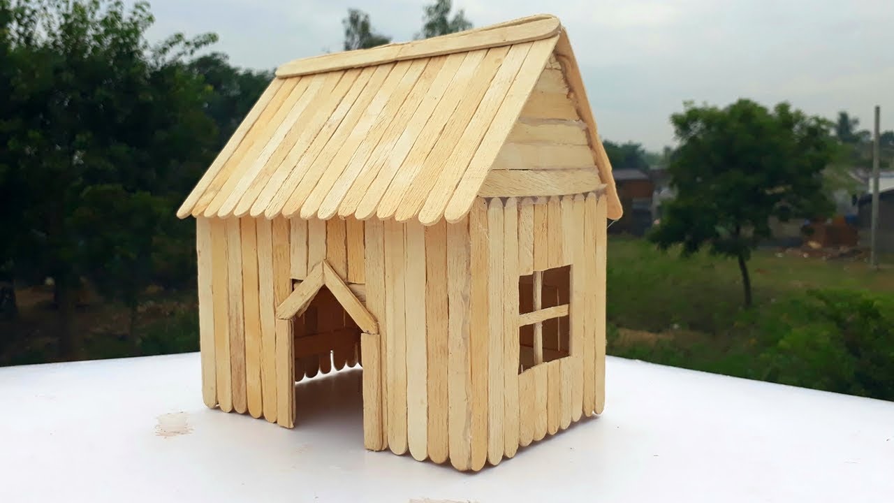 Mô hình ngôi nhà bằng que kem: Hướng dẫn chi tiết, sáng tạo và thú vị Gallery 2