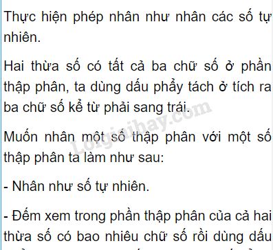 Nhân số thập phân với số thập phân Gallery 1