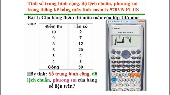 Cách bấm máy tính số trung vị 570 Gallery 1