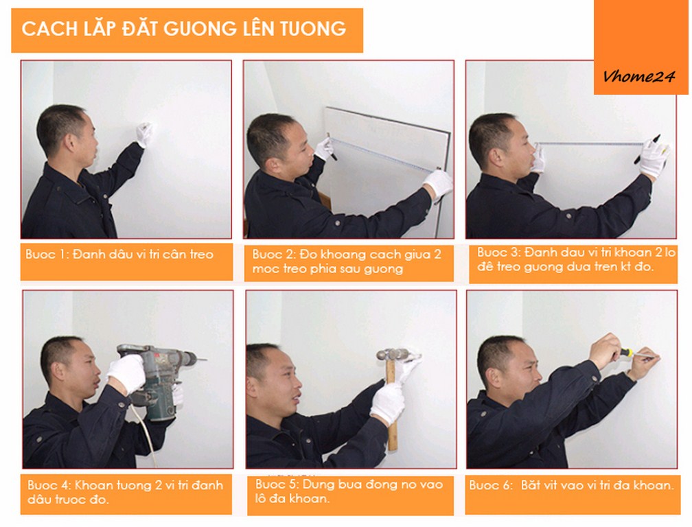 Cách Treo Gương Lên Tường Đơn Giản, An Toàn Và Hiệu Quả Gallery 2