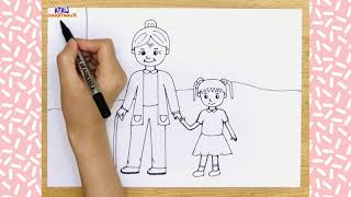 Vẽ Bà và Cháu: Hướng dẫn chi tiết và ý tưởng sáng tạo Gallery 1