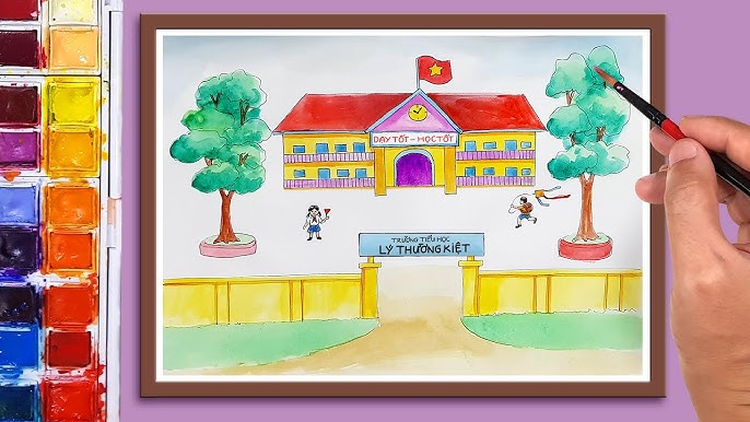 Cách Vẽ Ngôi Trường Mơ Ước Gallery 2