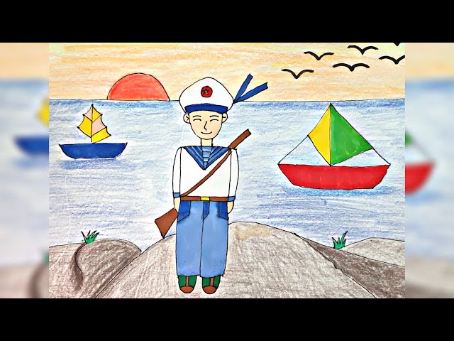 Vẽ Chú Bộ Đội Hải Quân Lớp 6 Gallery 1