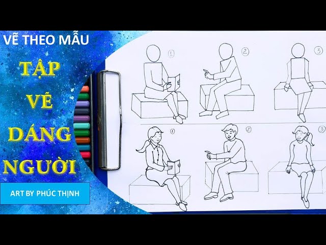 Cách Vẽ Người Đang Ngồi Đọc Sách Đơn Giản Gallery 1