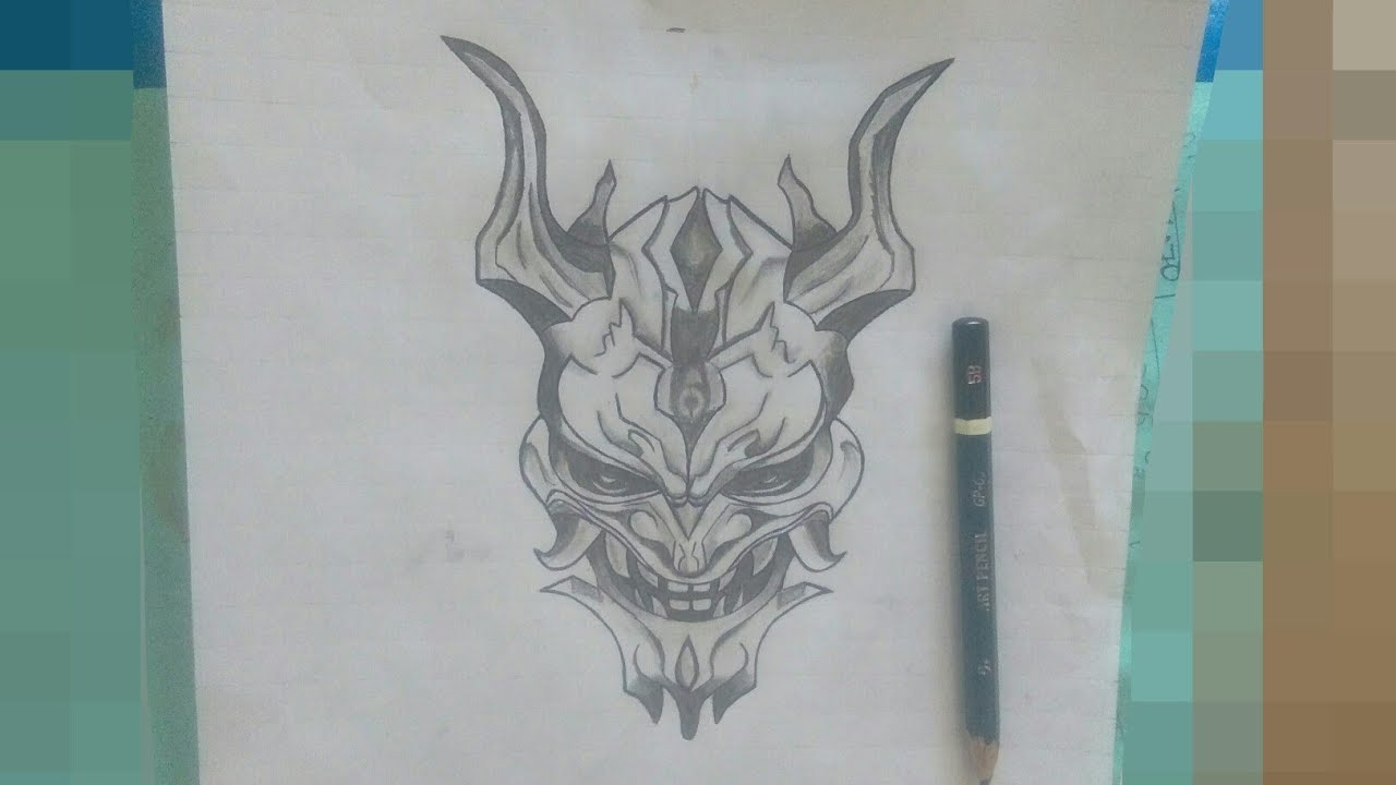 Cách Vẽ Đầu Quỷ Dạ Xoa Gallery 1