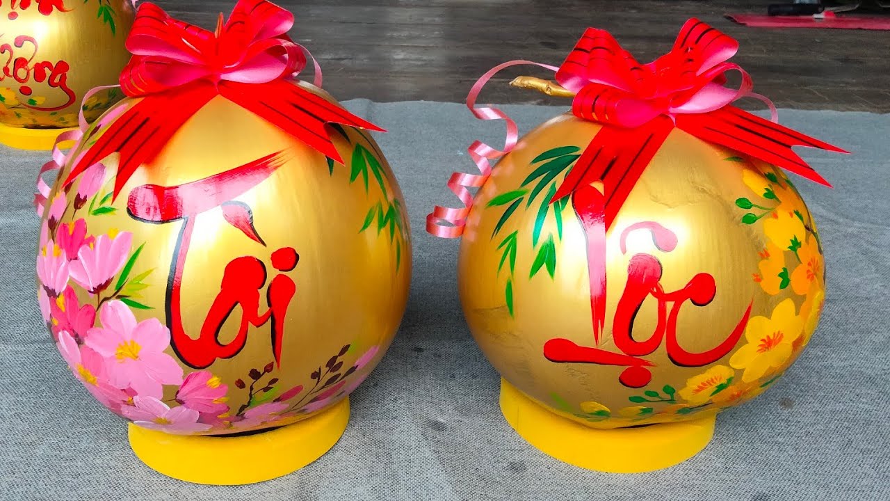 Cách Vẽ Dừa Chưng Tết Gallery 2