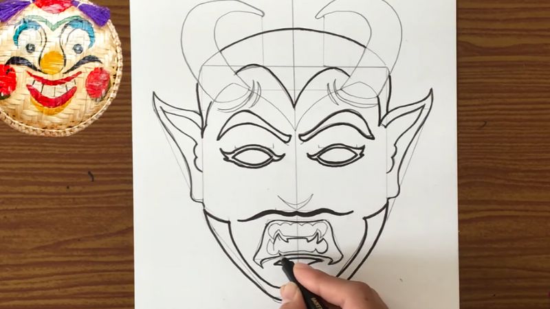 Cách Vẽ Mặt Nạ Trên Giấy Gallery 2