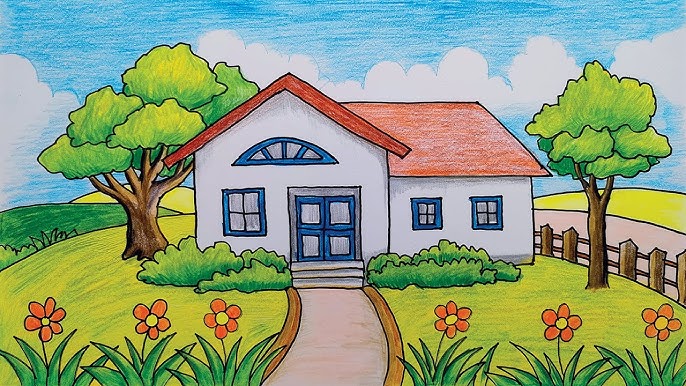 Cách Vẽ Ngôi Nhà Đẹp Nhất Lớp 6 Gallery 2