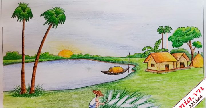 Cách Vẽ Phong Cảnh Quê Hương Gallery 2
