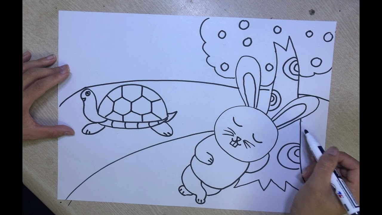 Vẽ Truyện Rùa và Thỏ: Hướng dẫn chi tiết từng bước Gallery 2