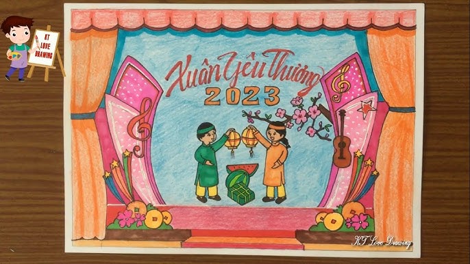 Cách Vẽ Sân Khấu Lớp 5 Đơn Giản Gallery 2