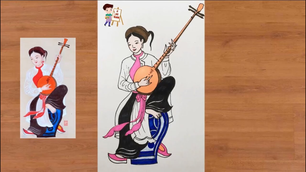 Tranh Dân Gian Hàng Trống Dễ Vẽ Gallery 1