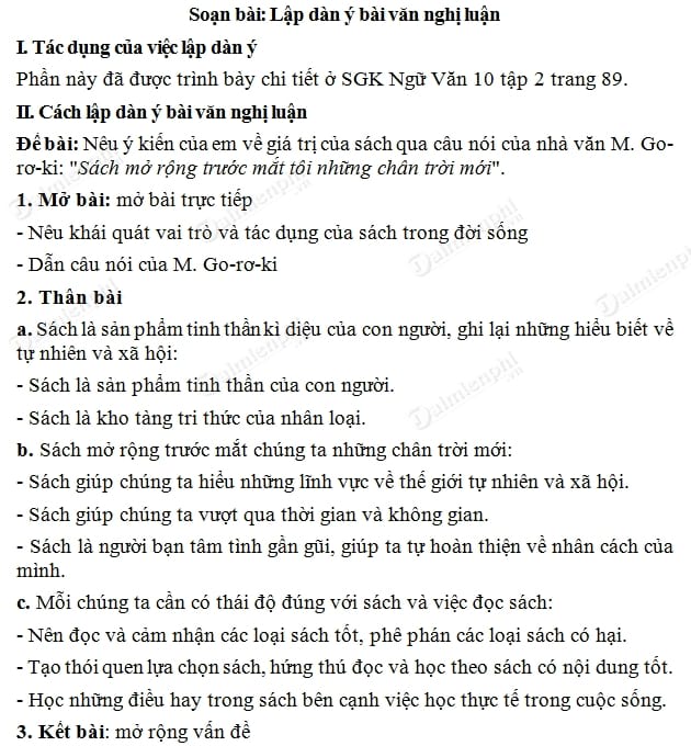 Cách Viết Dàn Ý Chuẩn SEO Gallery 1
