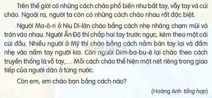 Những Cách Chào Độc Đáo Lớp 2 Gallery 1