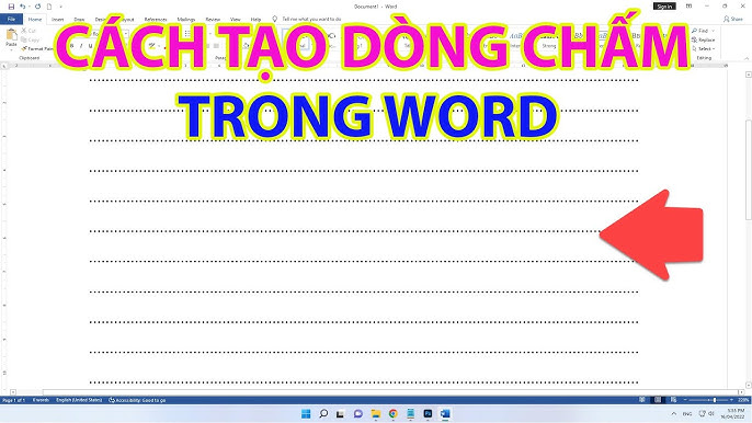 Cách đánh dấu chấm trong Word Gallery 1