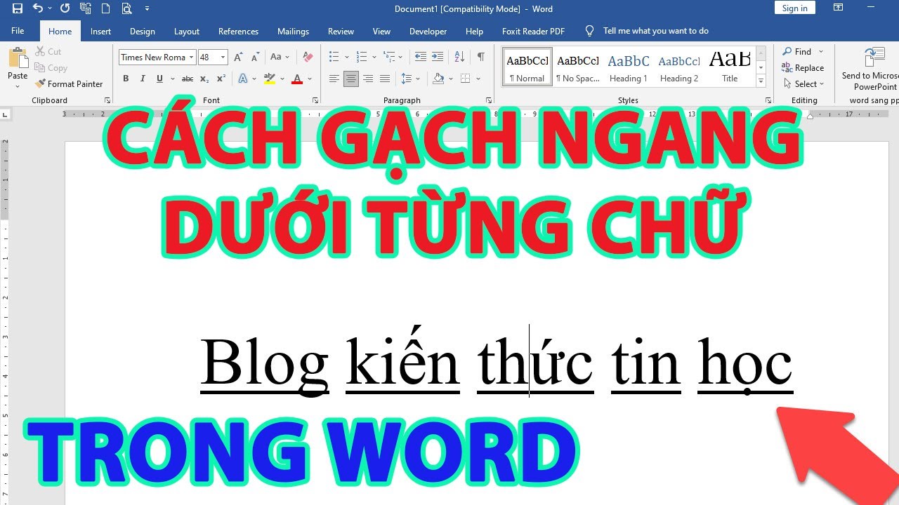 Cách Gạch Dưới Chữ Trong Word Gallery 1