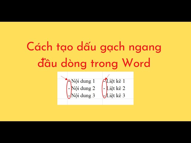 Cách Gạch Đầu Dòng Trong Word Gallery 1