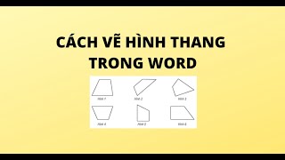 Cách Vẽ Hình Thang Vuông Gallery 1