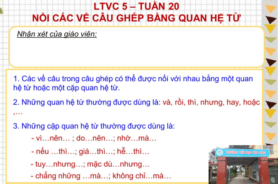 Cặp Quan Hệ Từ Trong Câu Ghép