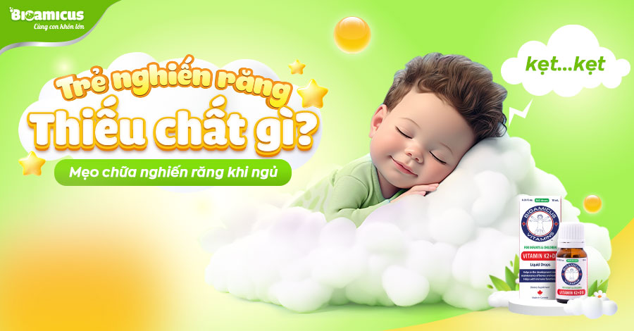 Trẻ nghiến răng khi ngủ thiếu chất gì? Gallery 1
