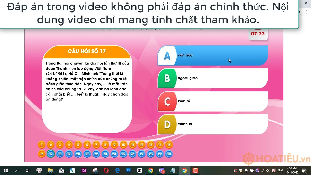 Đáp Án Cuộc Thi Học Và Làm Theo Bác Gallery 1