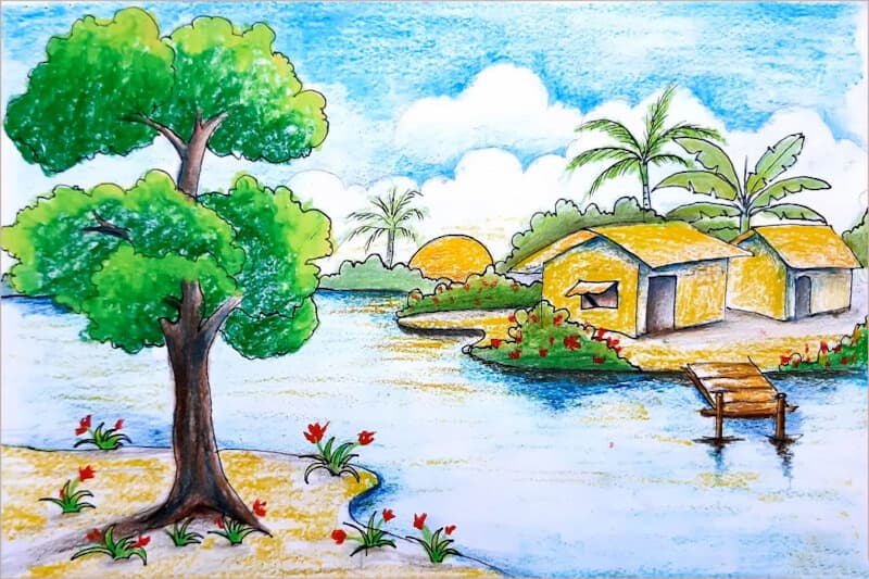 Tranh Vẽ Cảnh Quan Thiên Nhiên: Thỏa Sức Tận Hưởng Vẻ Đẹp Kỳ Diệu Của Mẹ Thiên Nhiên Gallery 2