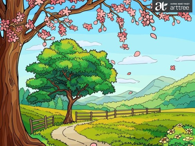 Tranh Vẽ Thiên Nhiên: Nguồn Cảm Hứng Vô Tận Từ Đẹp Đẽ Của Mẹ Thiên Nhiên Gallery 1