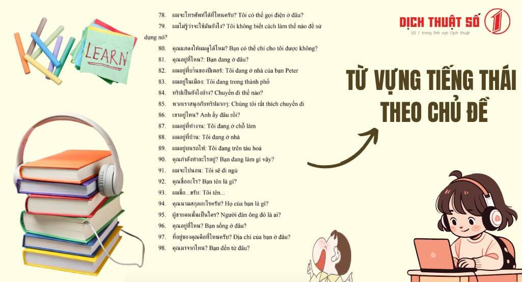 Từ vựng tiếng Thái theo chủ đề PDF Gallery 1