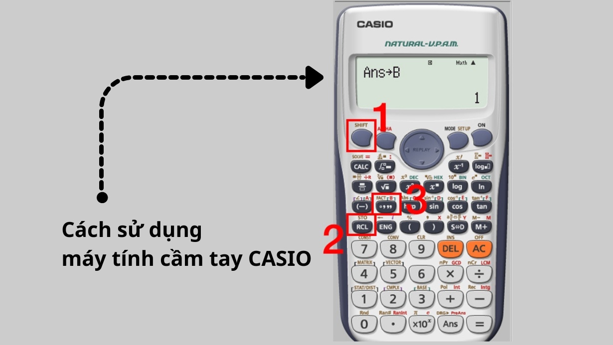 Hướng dẫn sử dụng máy tính Casio Gallery 1