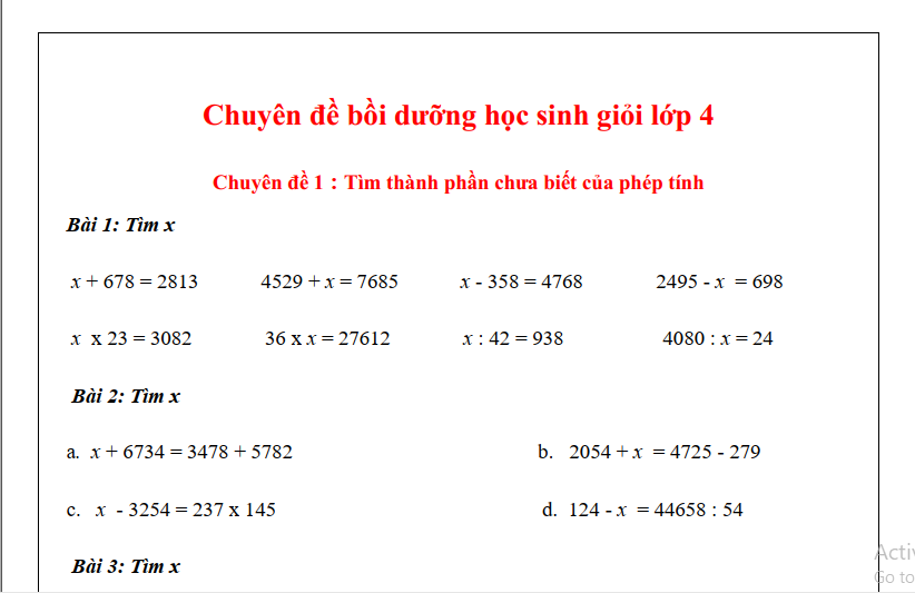 Chuyên đề Toán lớp 4: Tổng hợp kiến thức và bài tập Gallery 2