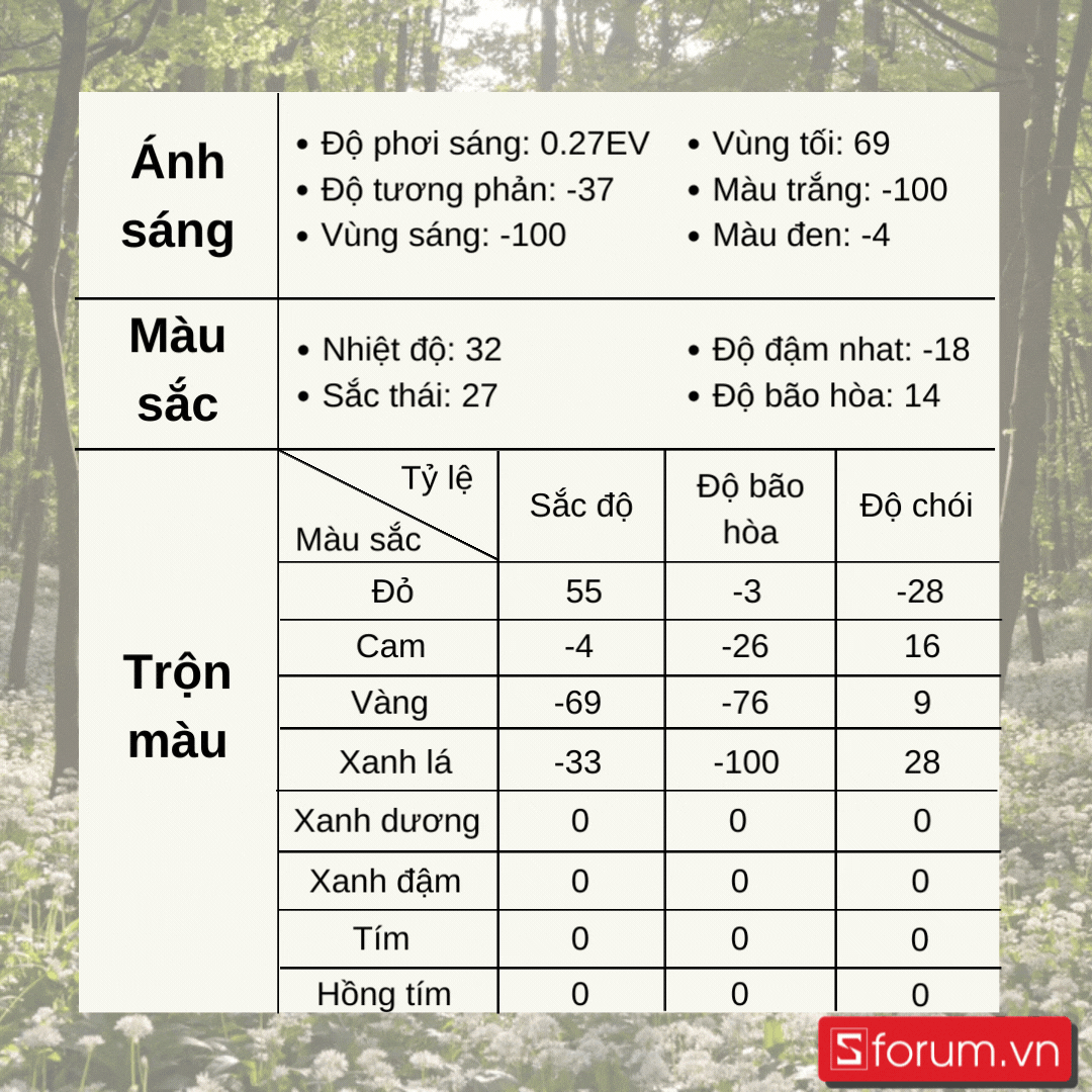 Công thức chỉnh màu ảnh chuyên nghiệp Gallery 2