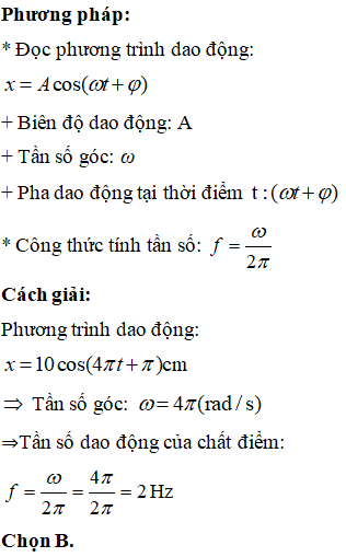Phương trình dao động điều hòa và các thông số Gallery 1