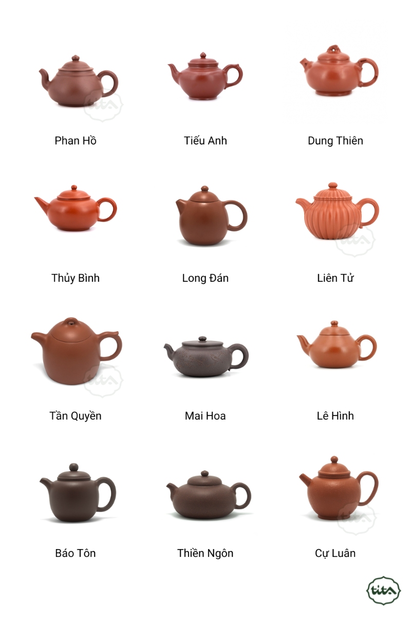 Các Dáng Ấm Tử Sa: Hướng Dẫn Chọn Lựa Ấm ưng ý