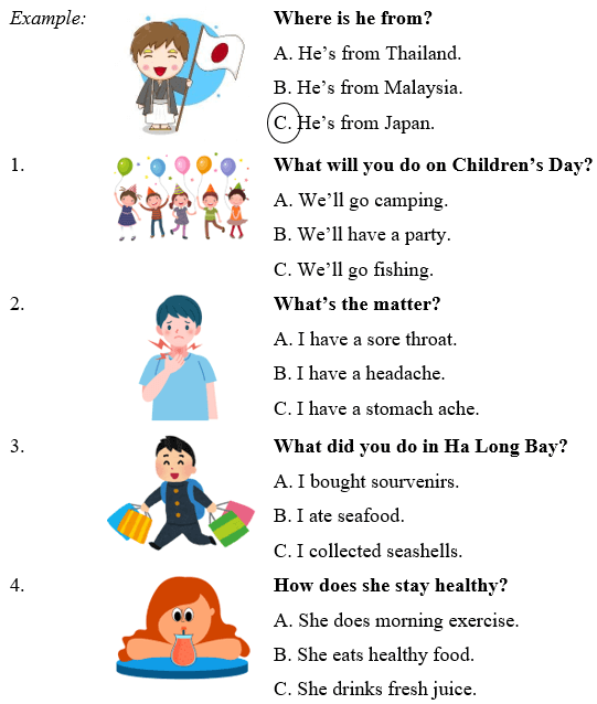 Đề thi giữa học kì 2 Tiếng Anh lớp 5 có file nghe Gallery 1