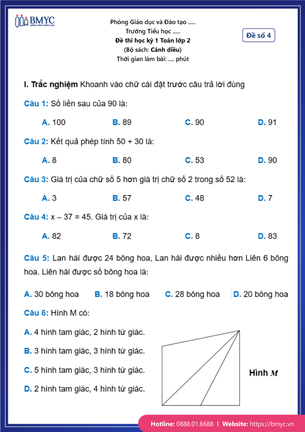 Bài tập Toán lớp 2 sách Cánh Diều Gallery 1