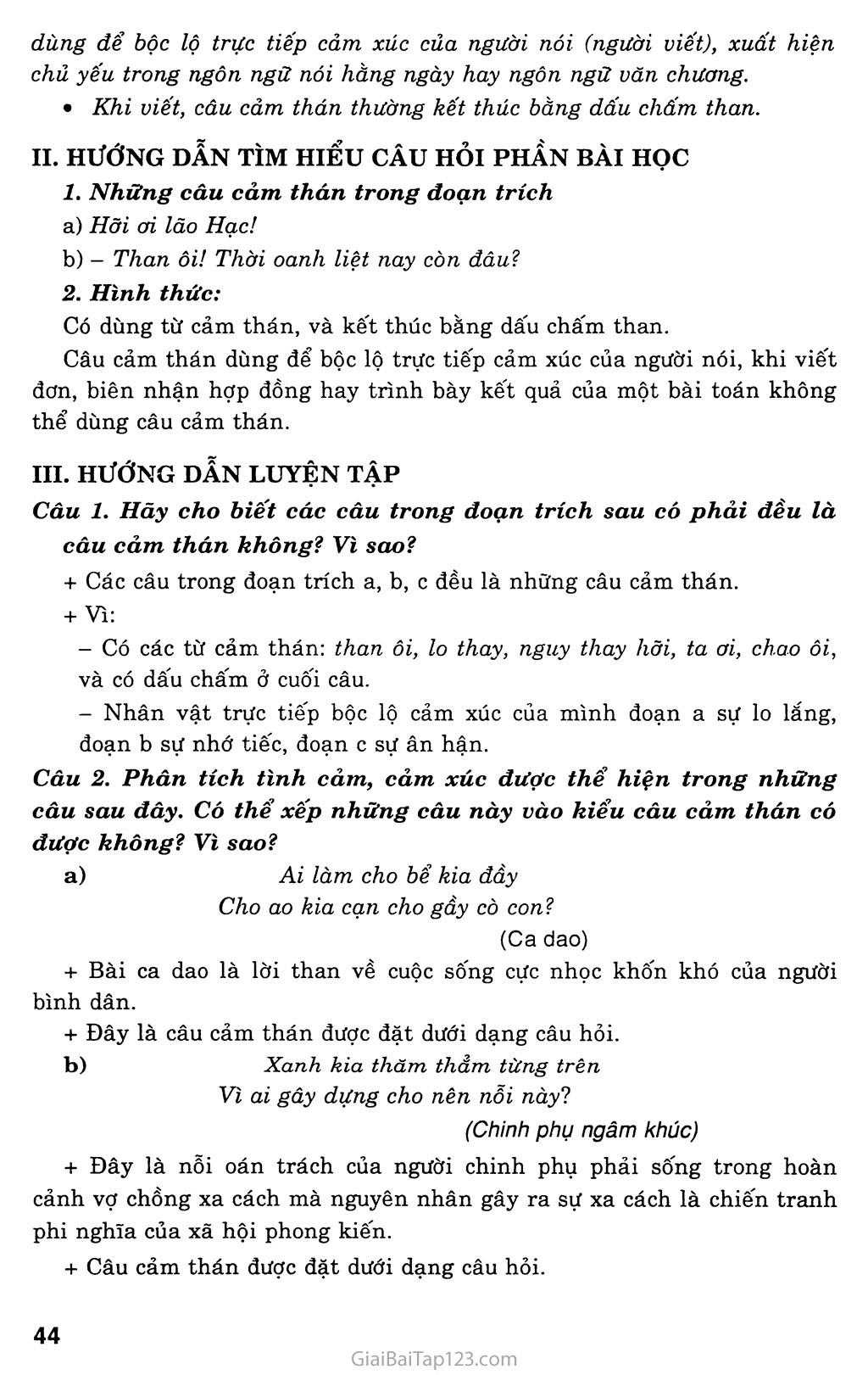 Soạn Văn 8 Bài Câu Cảm Thán Gallery 2