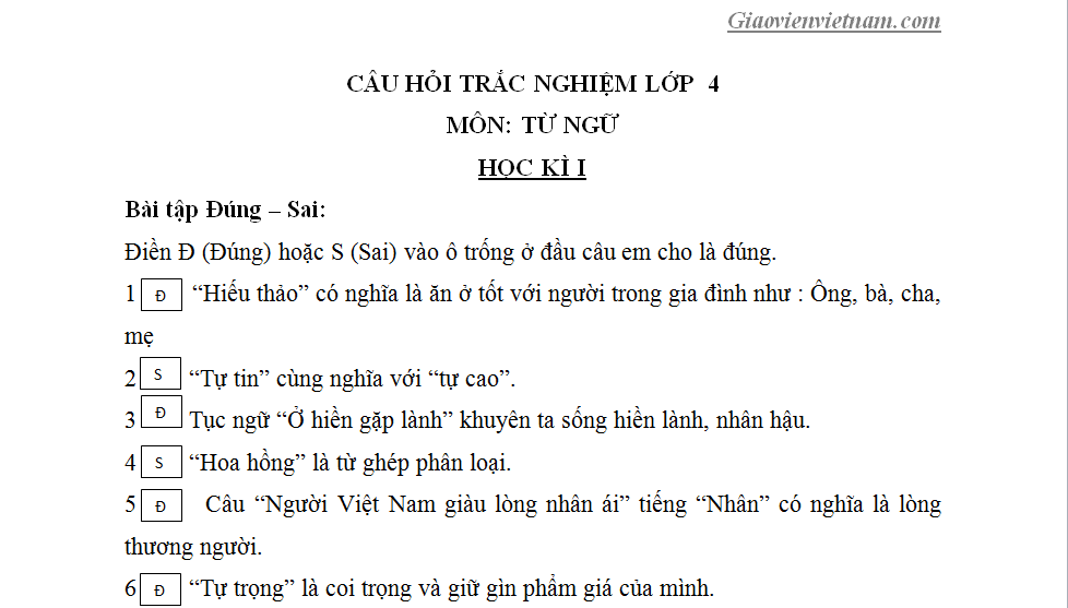 Trả lời câu hỏi Tiếng Việt lớp 4: Hướng dẫn chi tiết và bài tập ví dụ Gallery 1