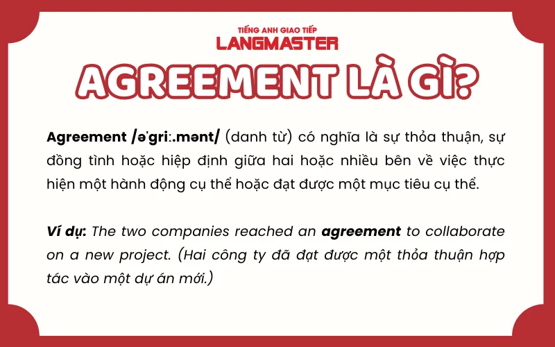 Agreement đi với giới từ gì? Gallery 1