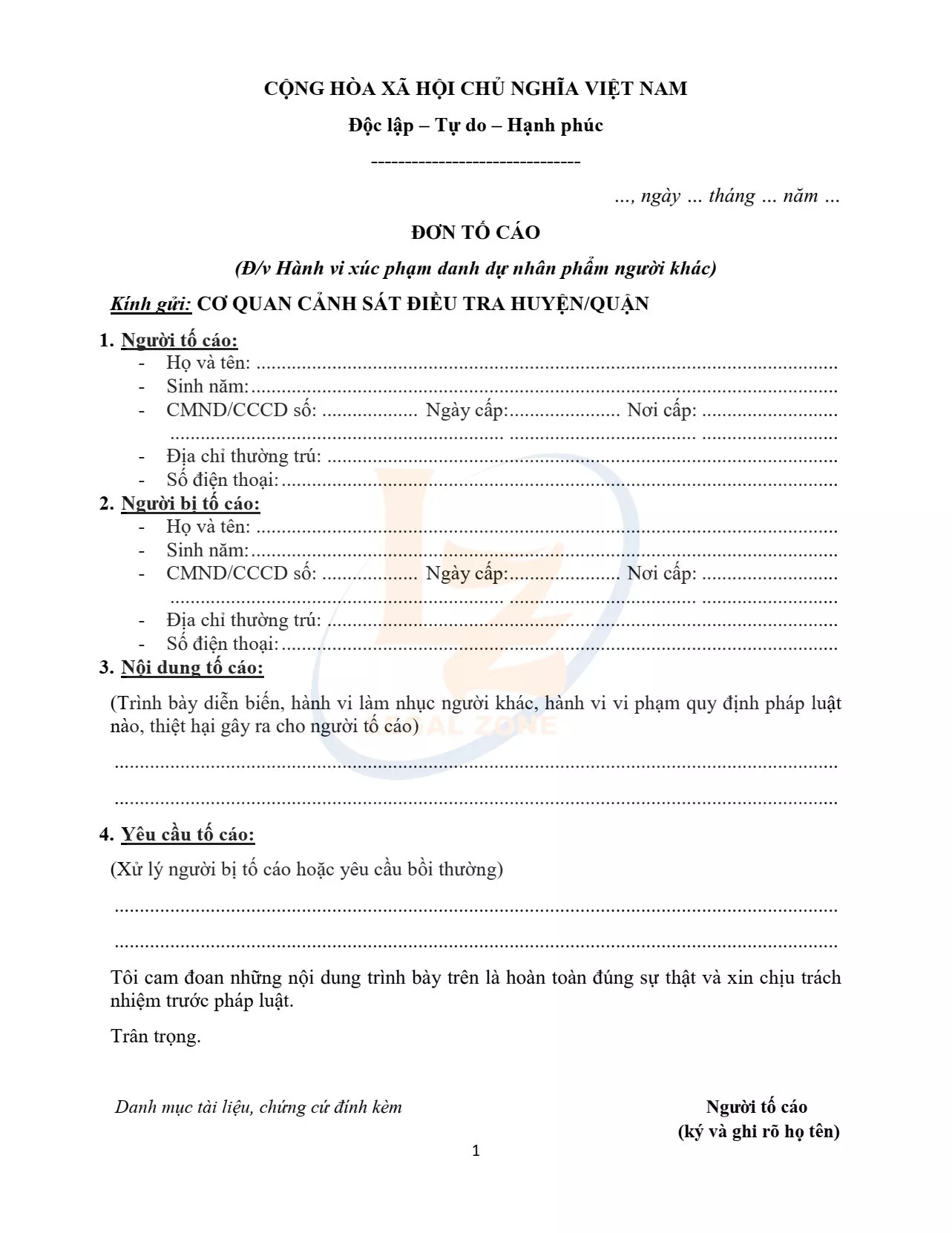 Tội Lăng Mạ, Sỉ Nhục Người Khác Gallery 1