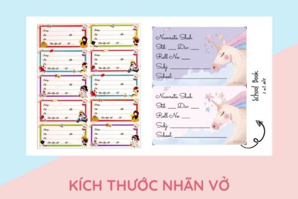 Kích Thước Nhãn Vở Gallery 1