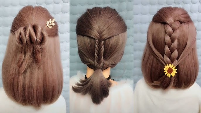 Cách Búi Tóc Ngắn Ngang Vai Đi Học Gallery 1